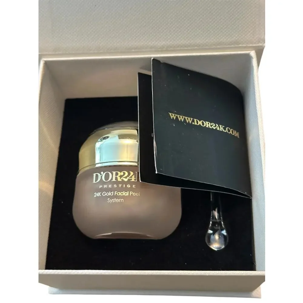NEW D'OR24K Prestige 24K Gold Facial Peel System - 1.7 fl oz NIB